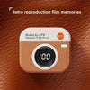 Auriculares inalambricos retro con pantalla